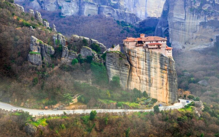 Roussanou,Monastery,Meteora,Greece.,Unesco,Hheritage,Site,And,Popular,Greek